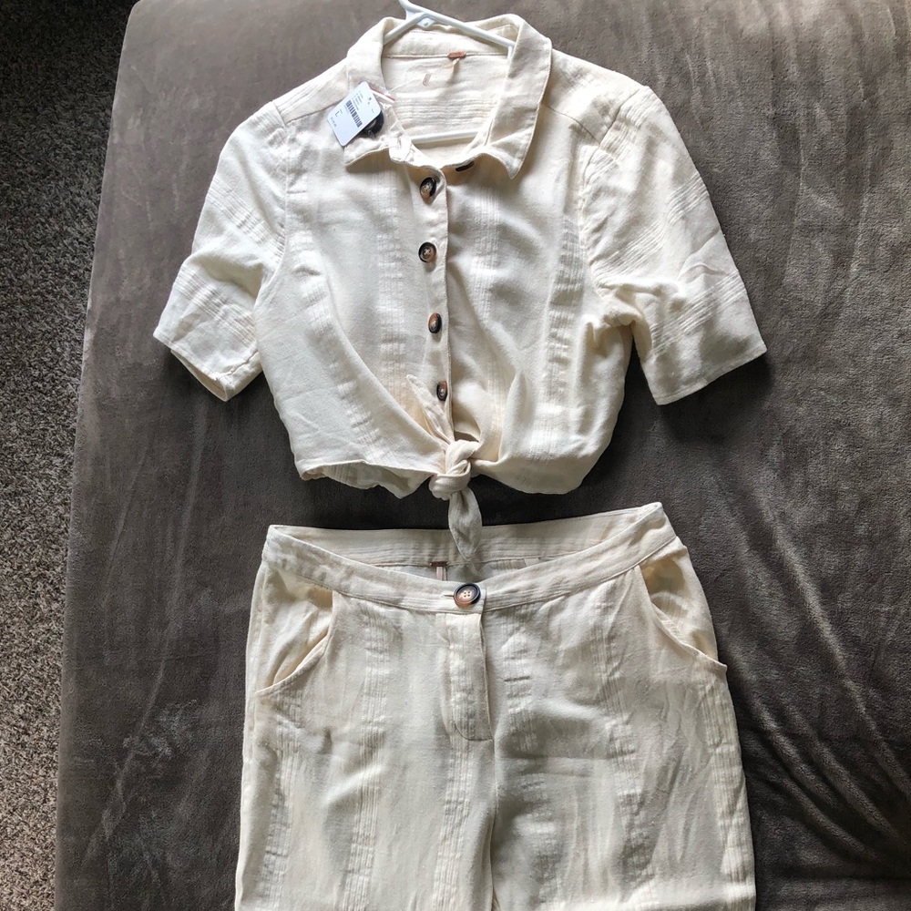 Free people two piece set! Size L
